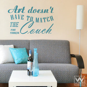 DIY Wall Decor and Easy Decorating - Art Quote Vinyl Wall Decals - Wallternatives