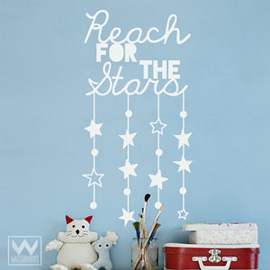 Reach for the Stars Inspirational and Motivational Wall Quote - Colorful Wall Decals from Wallternatives