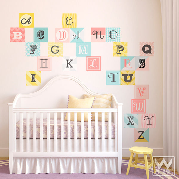 Large Wall Letters, Wall Letters for Nursery Wall, Letter Stickers, Big  Letters for Wall, Wall Letter Decals, Alphabet Wall Decals 
