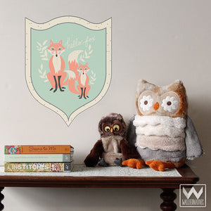Decorating a Forest Animal Themed Kids Room with Fox Removable Wall Decals And Stickers