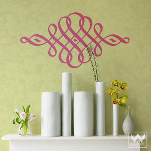 Ornate and Decorative Vinyl Wall Decals for Chic Wall Art Decorating - Wallternatives