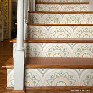Decorative Stair Decals Bohemian Wallpaper Stair Stickers - Wallternatives wallternatives.com