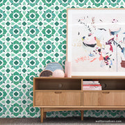 Modern Removable Wallpaper, Tile Design Wallpapers, Abstract Wall Art ...