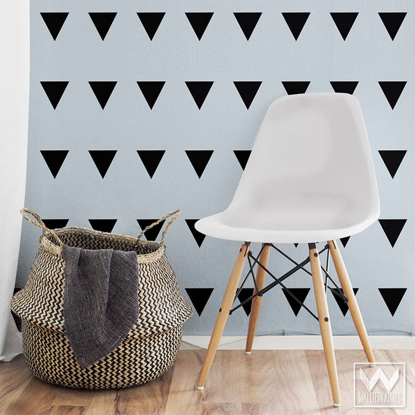 Triangles Vinyl Wall Decal Large Peel and Stick Wall Art Shapes