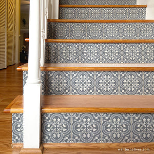 Spanish Tile Stairs Design Decals - Wallternatives